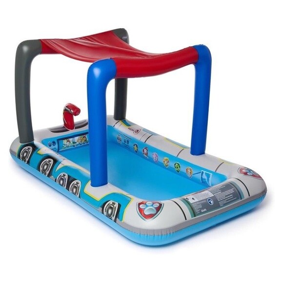 New SwimWays Paw Patrol Pool Patroller Deluxe Inflatable Pool - Picture 3 of 6